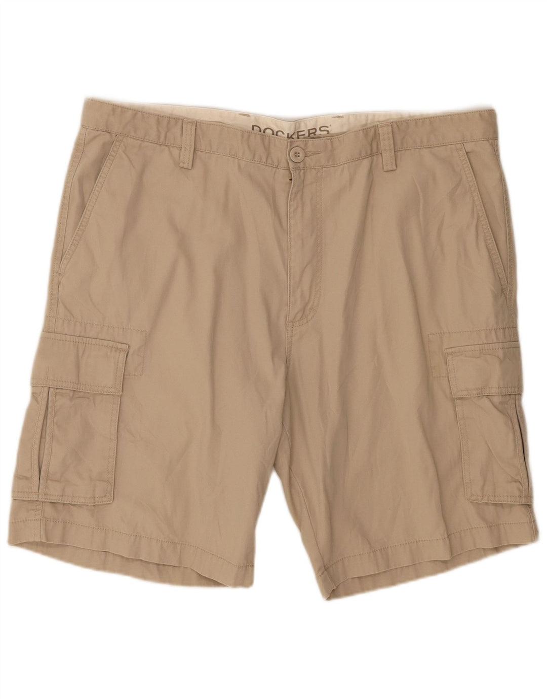 Dockers Herre Cargo Shorts W42 2XL Beige Bomuld