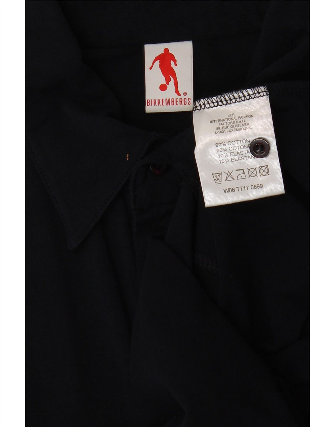 Bikkembergs Dame Pullover Shirt UK 12 Medium Navy Blue Bomuld