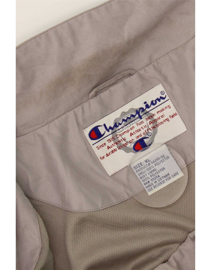 Champion Regnjakke til mænd UK 42 XL Grå Colourblock Polyester