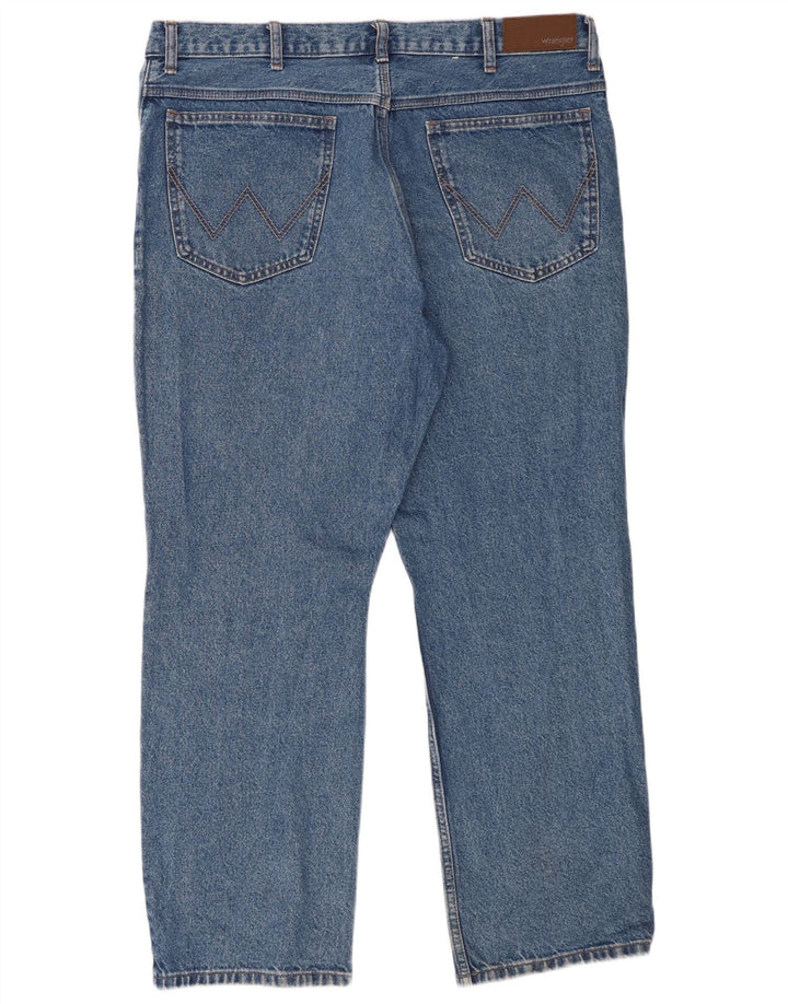 Wrangler Straight Jeans til mænd W40 L30 blå bomuld