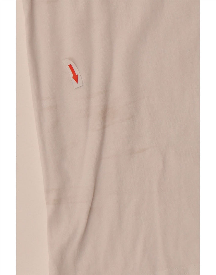 Calvin Klein Herre grafisk T-shirt Top Medium Hvid Bomuld