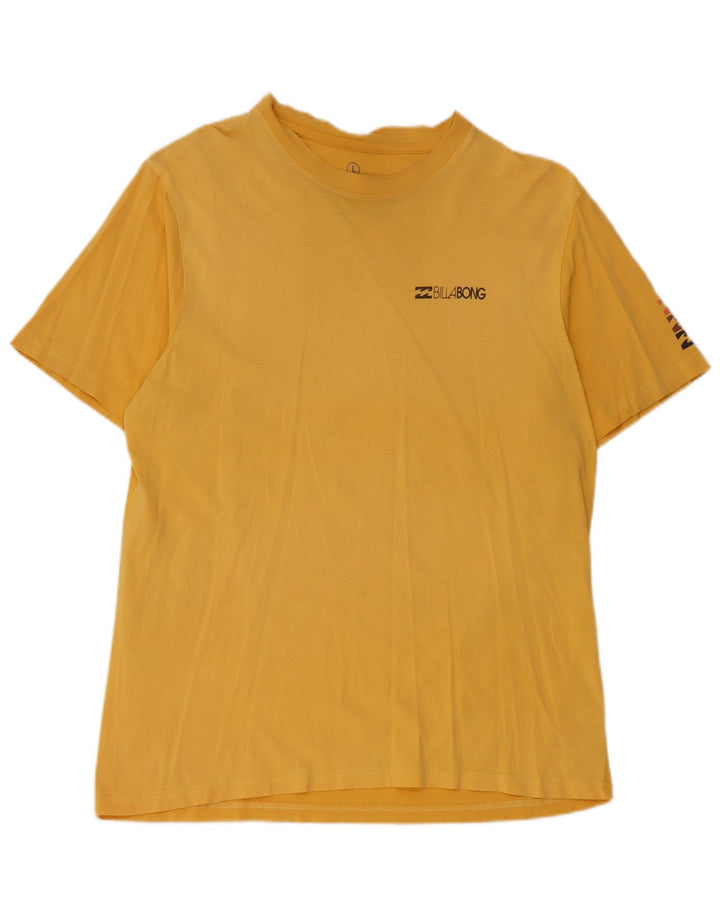 Billabong Herre T-Shirt Top Stor Gul Bomuld
