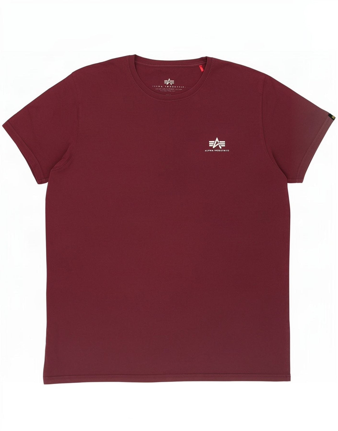 Alpha Industries Herre grafisk T-shirt Top Medium Bourgogne Bomuld