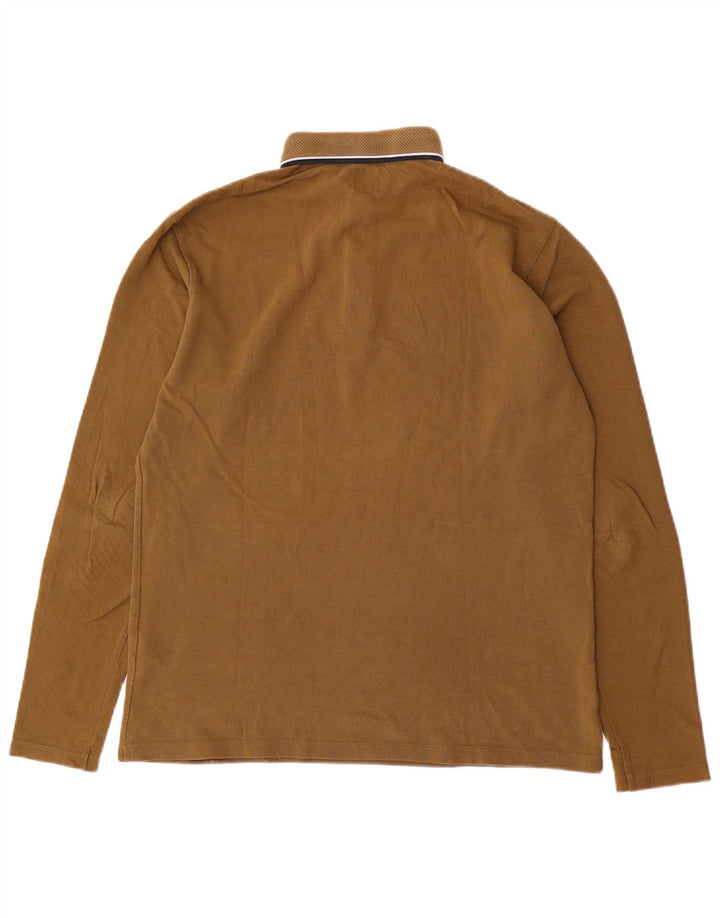 Jack Wills Langærmet poloshirt til mænd, lille Khaki Bomuld