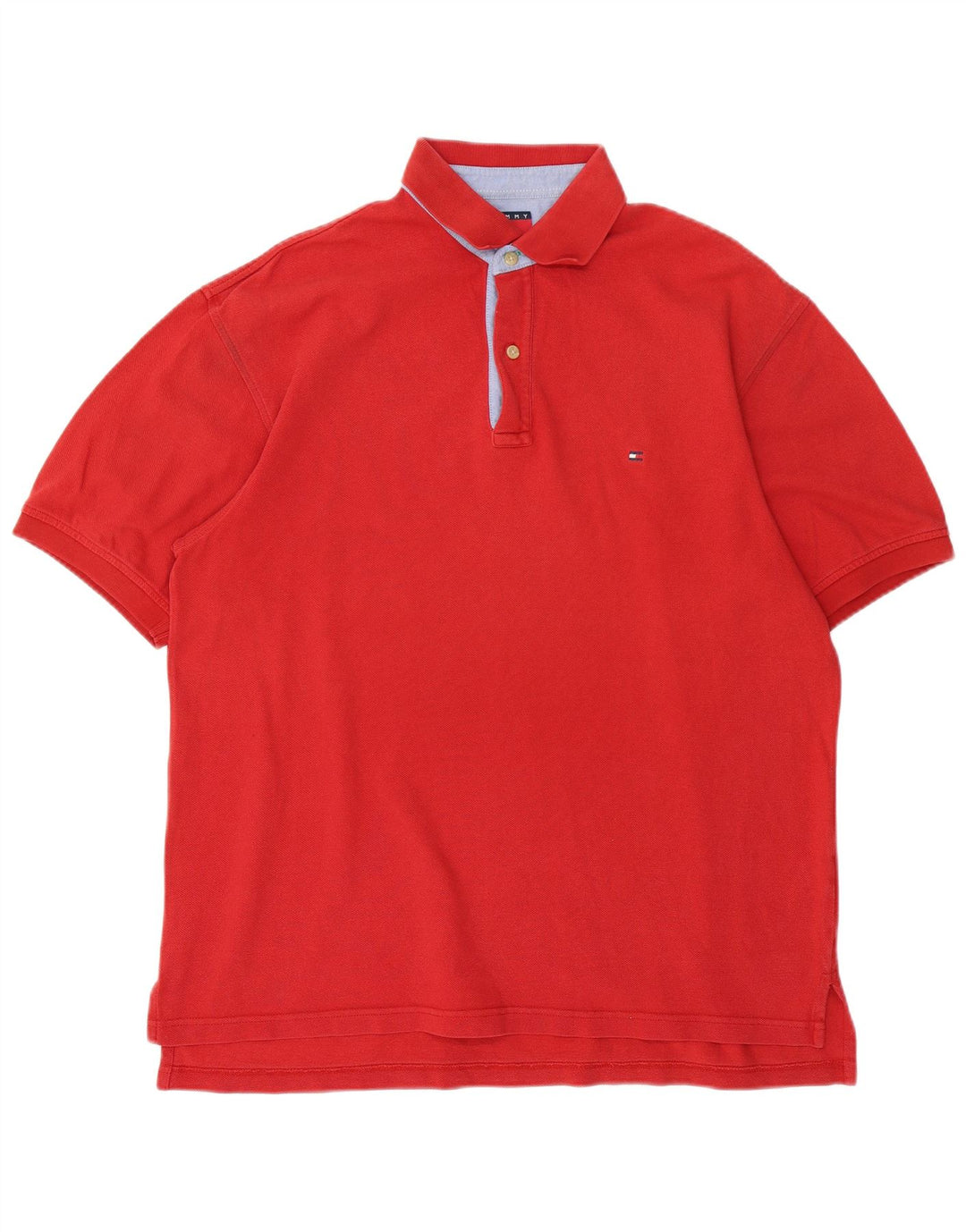 TOMMY HILFIGER Poloshirt til mænd Stor rød bomuld