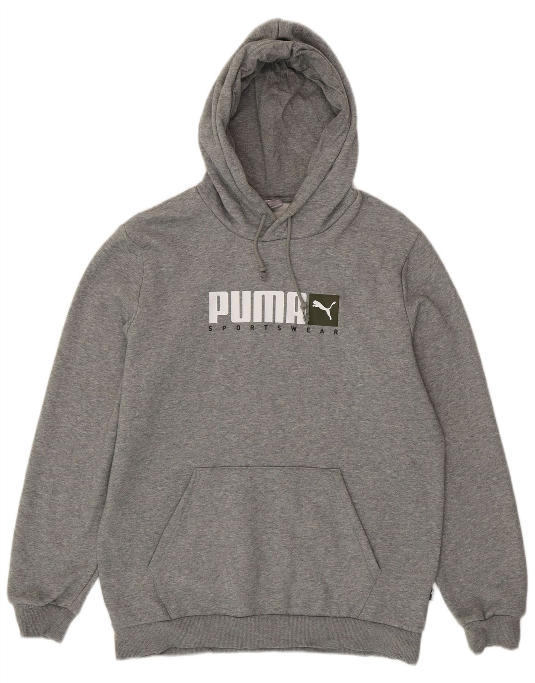 Puma Herre grafisk hættetrøje Jumper Medium Grey Flecked Bomuld