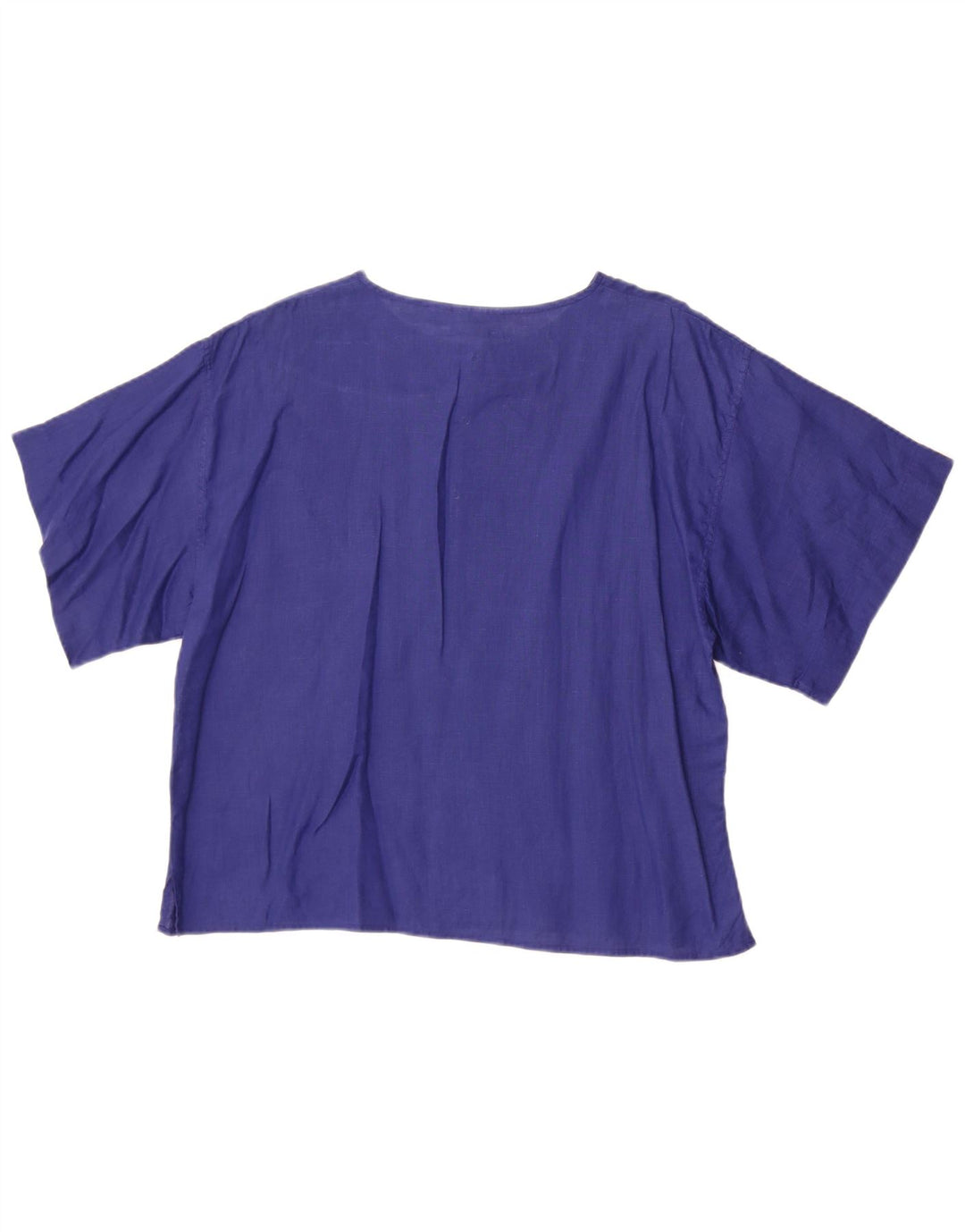 i Blues Dame Bluse Top IT 48 XL Blå Linned