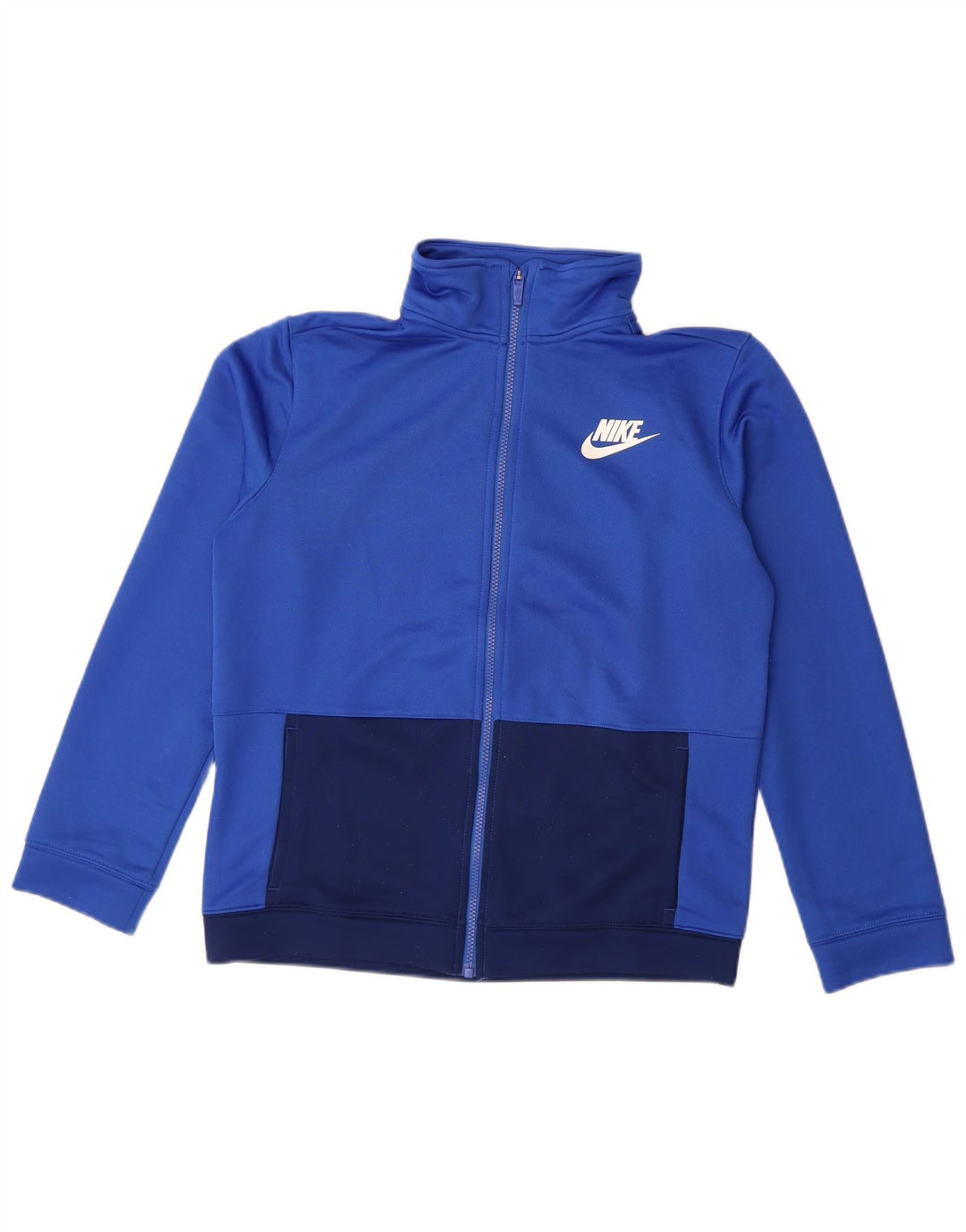 Nike Boys træningsdragt topjakke 13-14 år XL Blå Colourblock Polyester