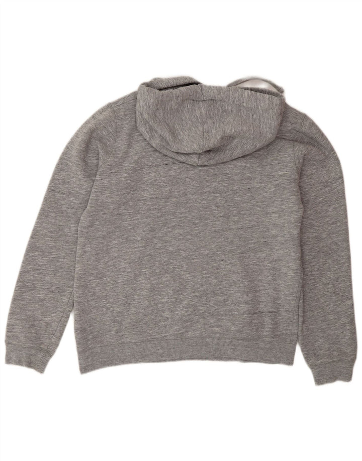 Jack Wills Grafisk Oversized Hoodie Jumper til kvinder UK 12 Medium Grå Flecked