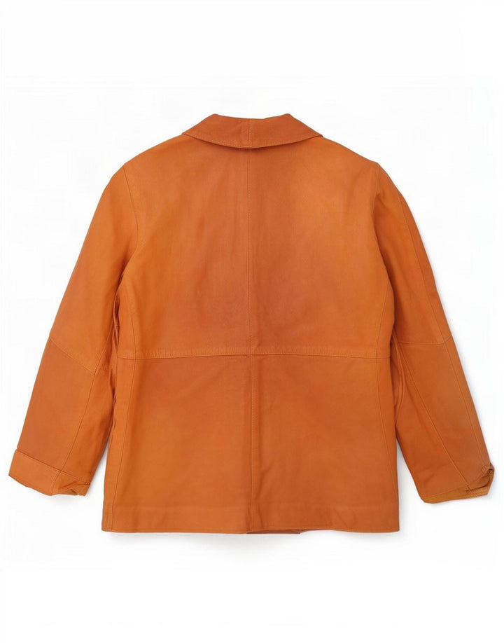 Vintage dame læderjakke EU 44 XL Brun