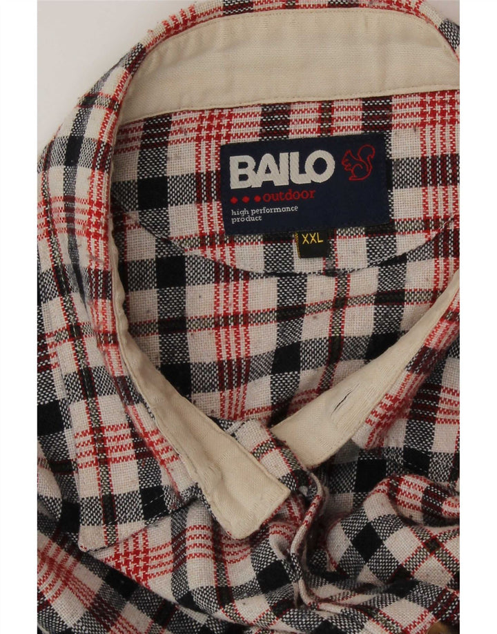 Bailo herre flannelskjorte 2XL flerfarvet ternet