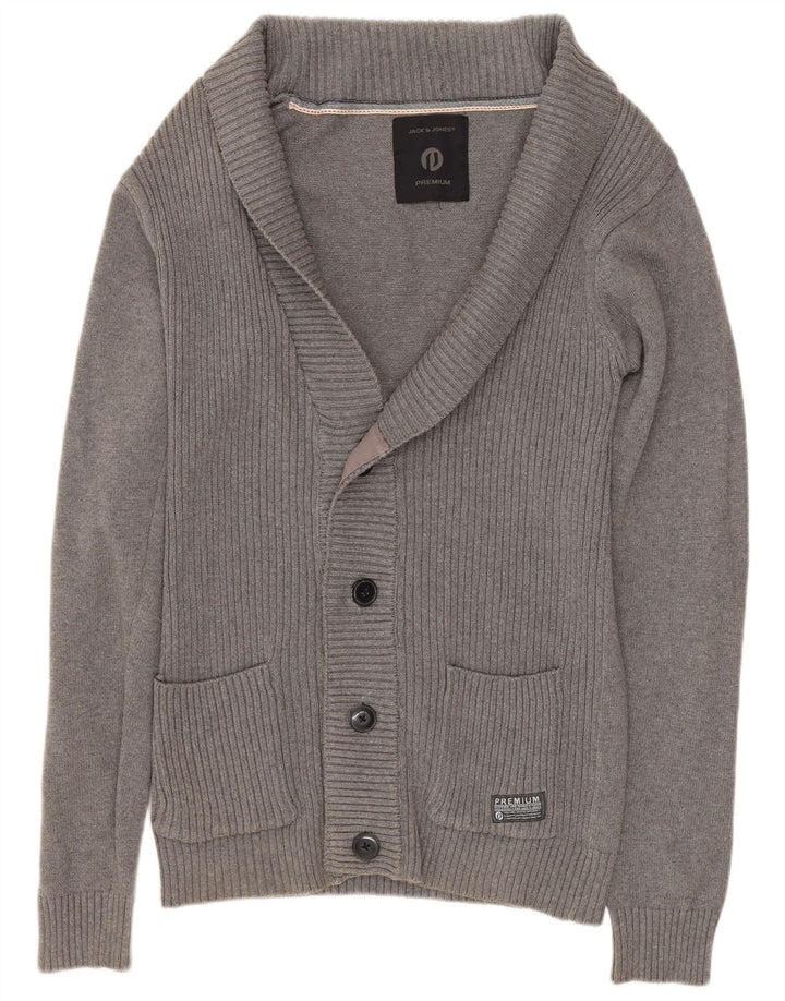 JACK & JONES Herre cardigan sweater lille grå