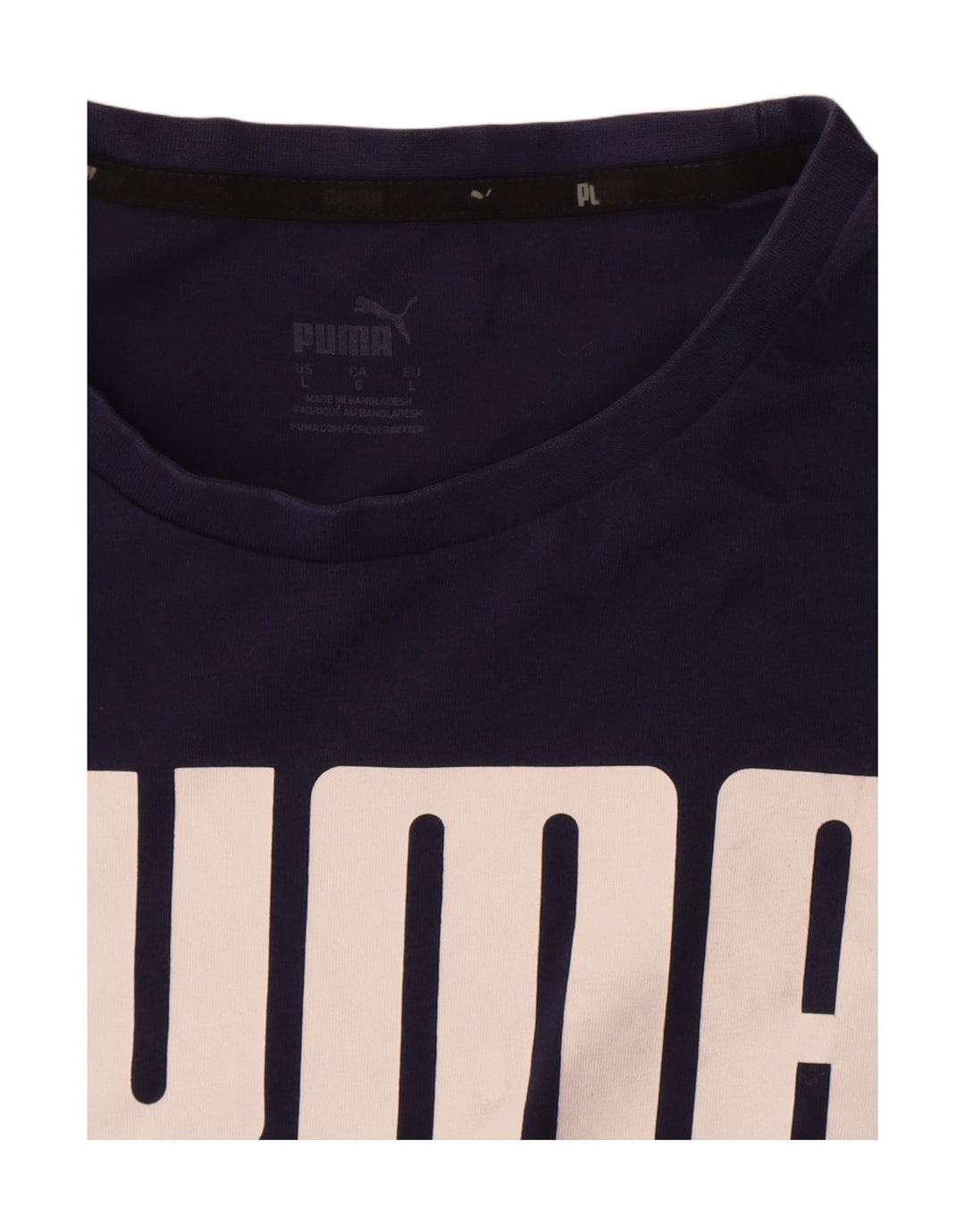 Puma Herre Grafisk T-Shirt Top Stor Marineblå