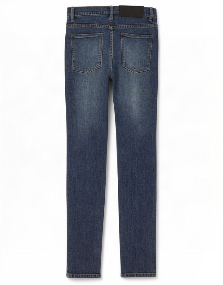 Billige Mandag Dame Slim Jeans W28 L32 Blå Bomuld