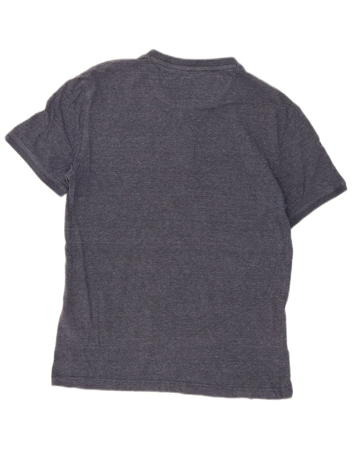 Superdry T-shirt top mellemblå bomuld