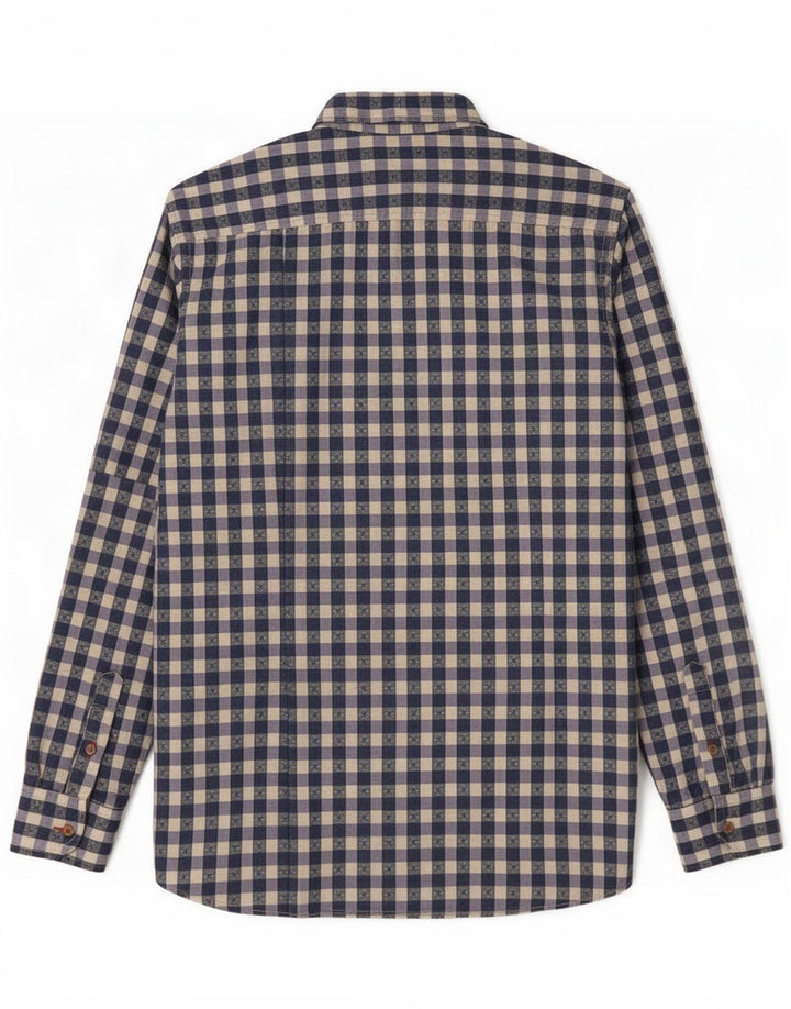 Ted Baker Herreskjorte str. 4 Large Purple Gingham Cotton