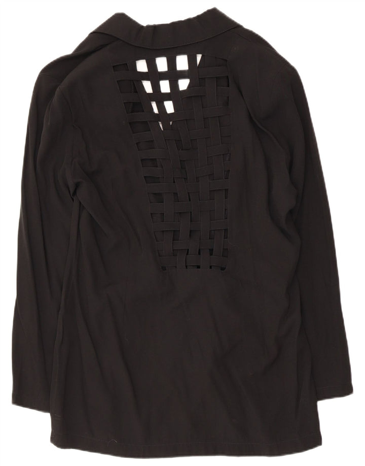 Vintage dame 2-knaps blazerjakke UK 14 Medium Sort