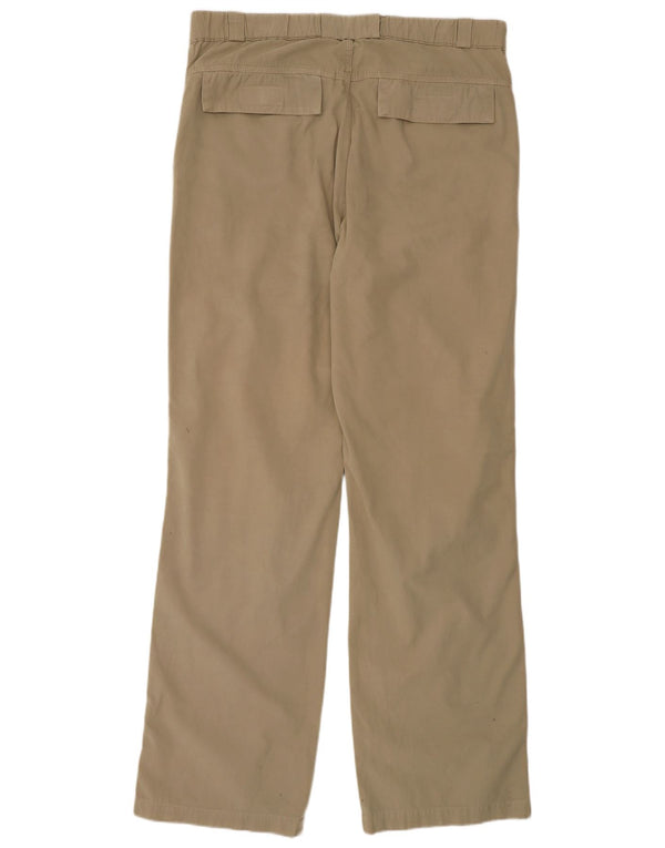 Playlife Herre Lige Chino Bukser Large W36 L33 Beige Bomuld
