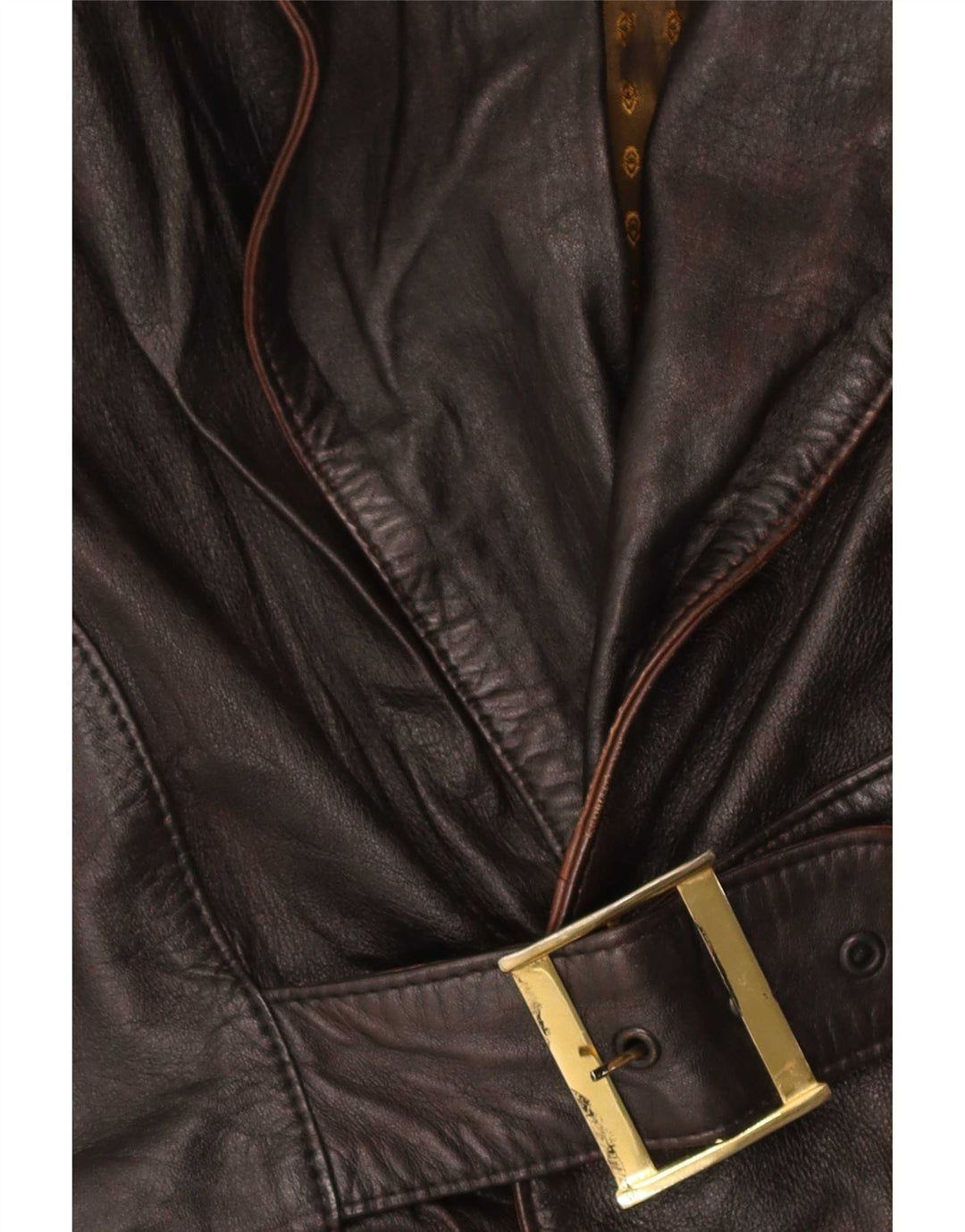 Vintage dame læderjakke UK 12 Medium Brown