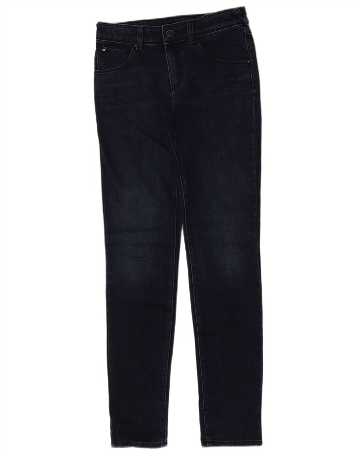 Armani Dame Slim Jeans W26 L29 Marineblå Bomuld