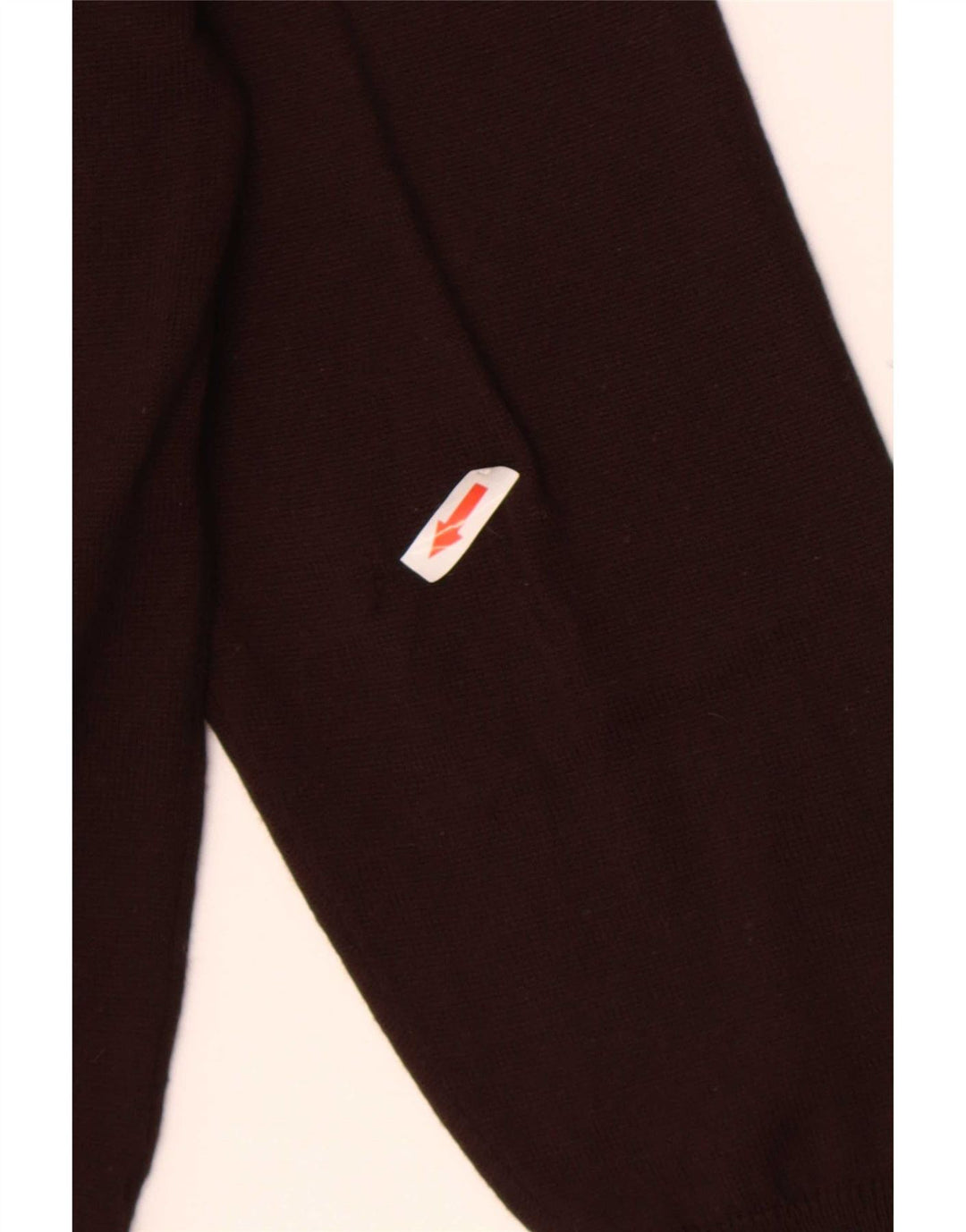 Vintage Herre V-hals sweater IT 48 Medium Brown Argyle/Diamond