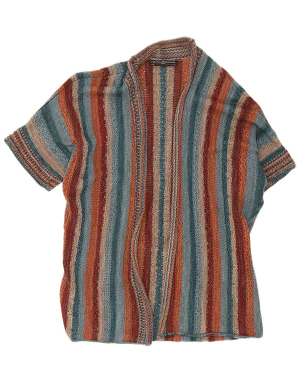 Peruvian Connection Dame Kortærmet Cardigan Sweater UK 10 Small Multic