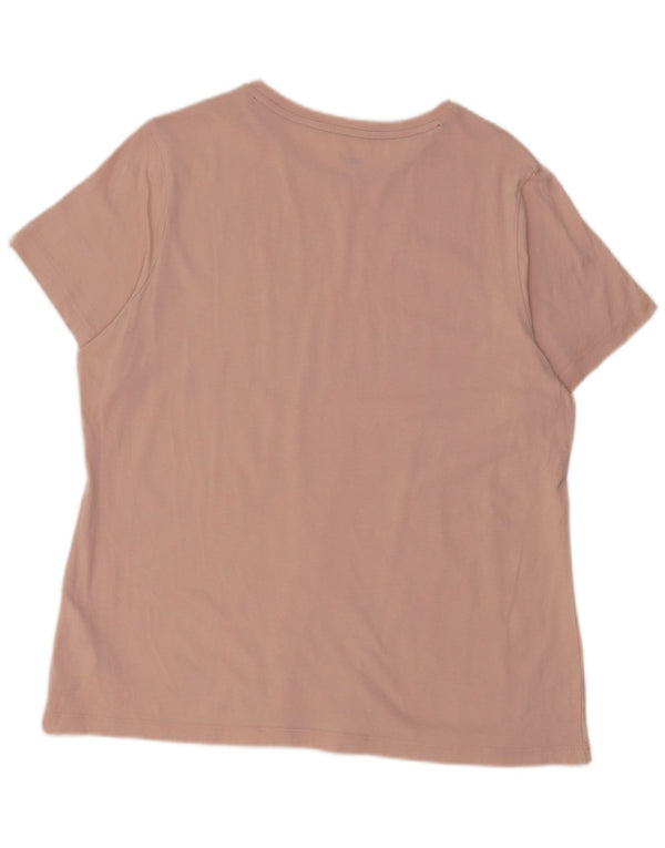 Puma Grafisk T-Shirt Top UK 18 XL Pink Bomuld