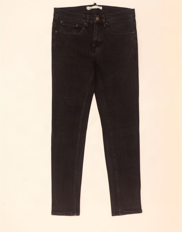 Zara Herre Slim Jeans EU 38 Small W30 L30 Sort