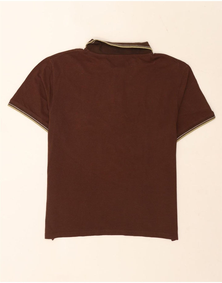 Trussardi herre poloshirt XL brun stribet