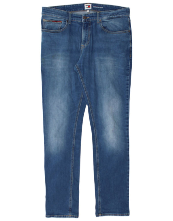 Tommy Hilfiger Herre Scanton Slim Jeans W34 L32 Blå