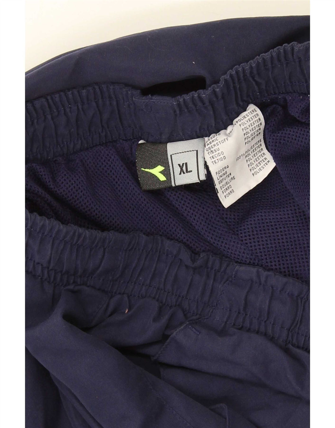 Diadora Træningsdragtsbukser til mænd XL Marineblå Colourblock Polyester
