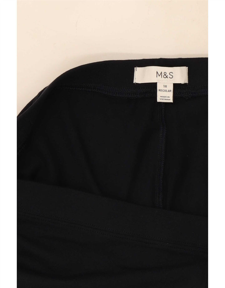 Marks & Spencer Dame Leggings UK 18 XL Marineblå Bomuld