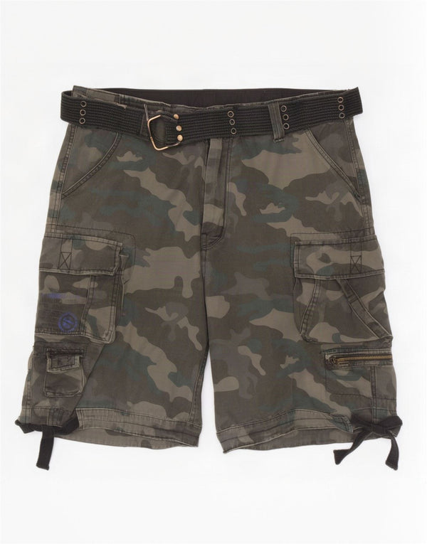 Brandit Herre Cargo Shorts 3XL W40 Grøn Camouflage