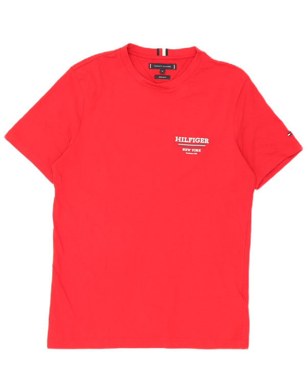 Tommy Hilfiger Mens Regular Fit T-Shirt Top XS Red Cotton