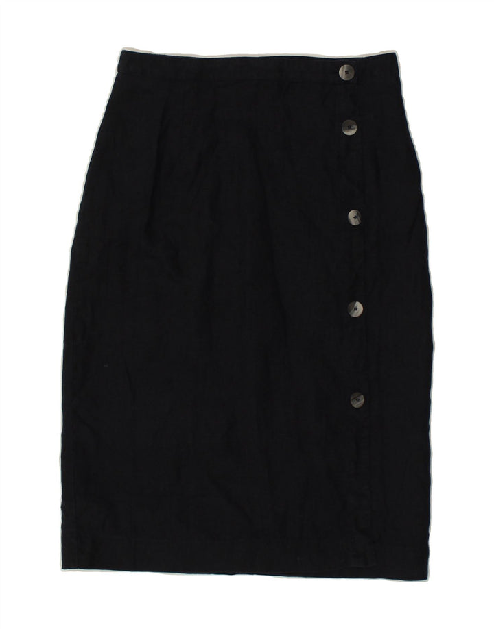 JAEGER Pencil Nederdel til kvinder UK 10 Small W27 Navy Blue