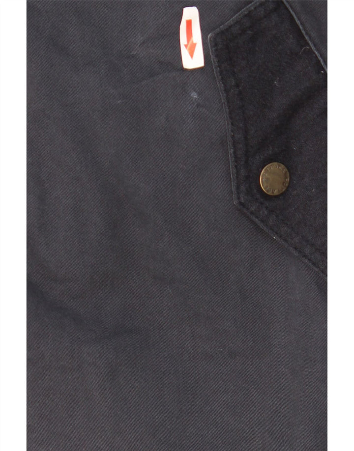 Fat Face Dame Hooded Parka Jacket UK 14 Medium Navy Blue Polyester