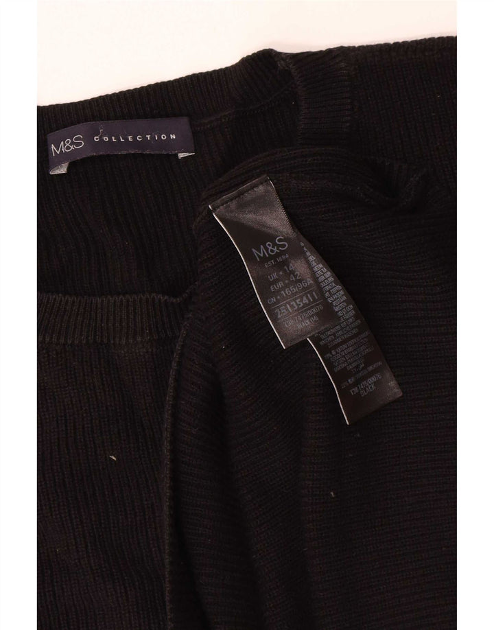 Marks & Spencer Dame sweater med rund hals DK 14 Stor Sort