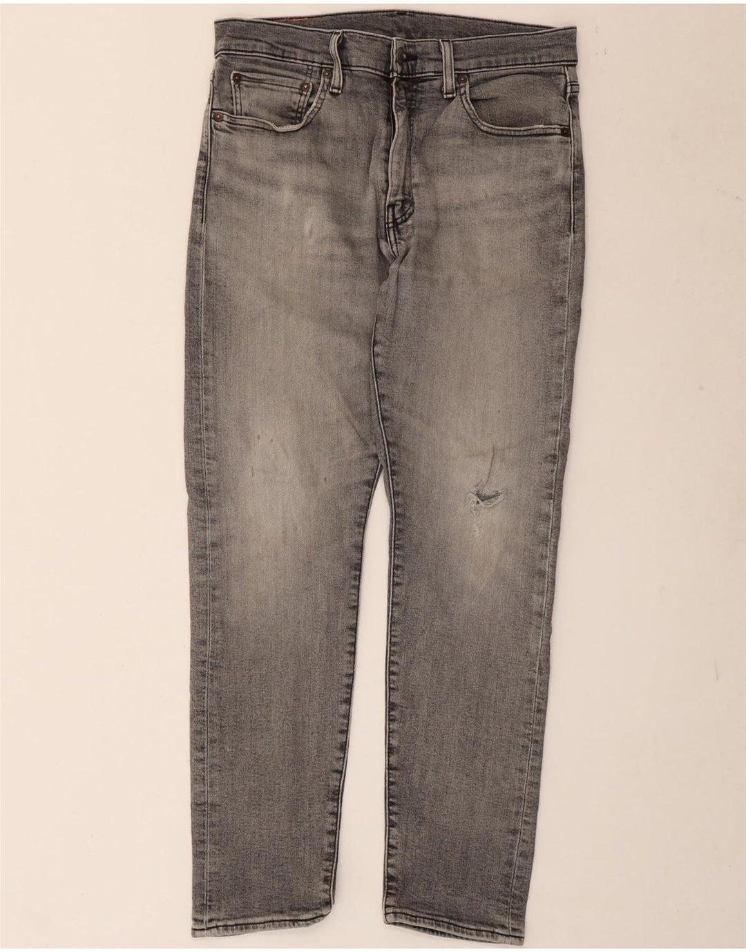 Levi's Herre 512 Distressed Slim Tapered Jeans W32 L30 Grå