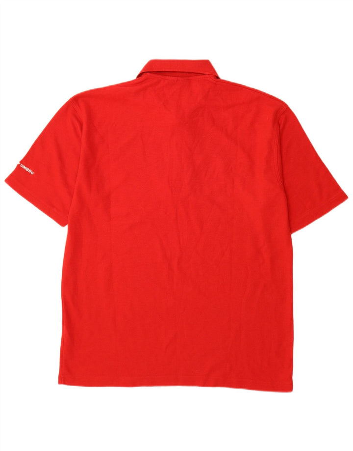 Umbro Herre Polo Shirt XL Rød Polyester