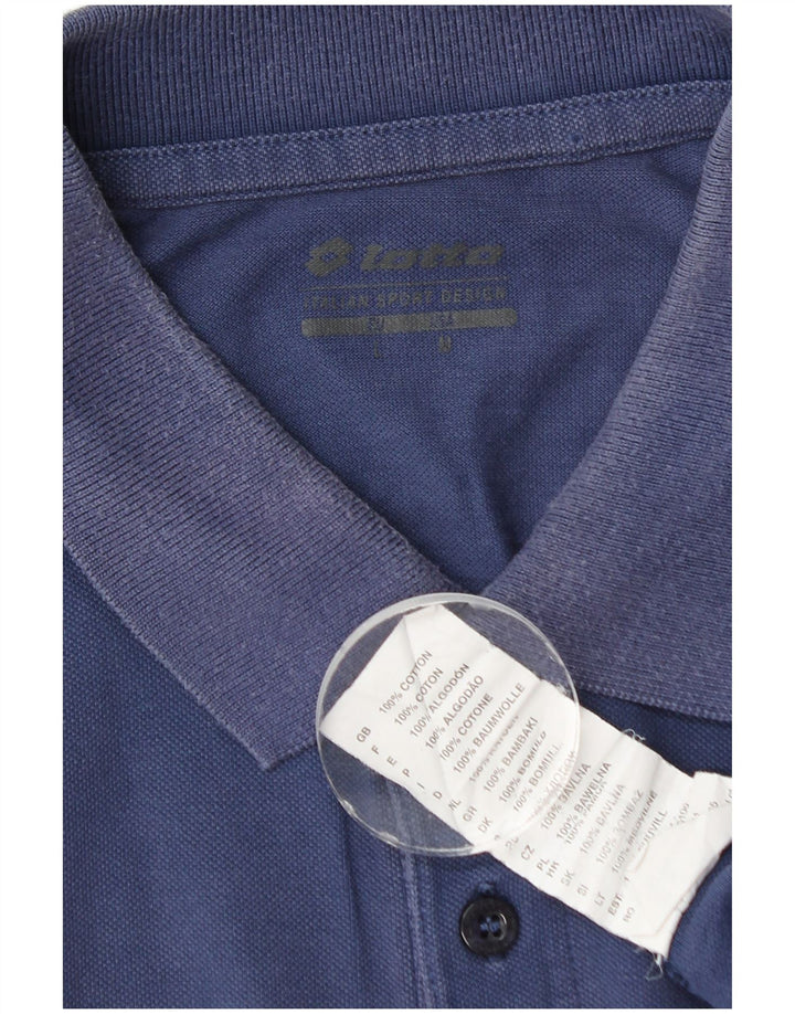 Lotto Herre Polo Shirt Stor Blå Bomuld