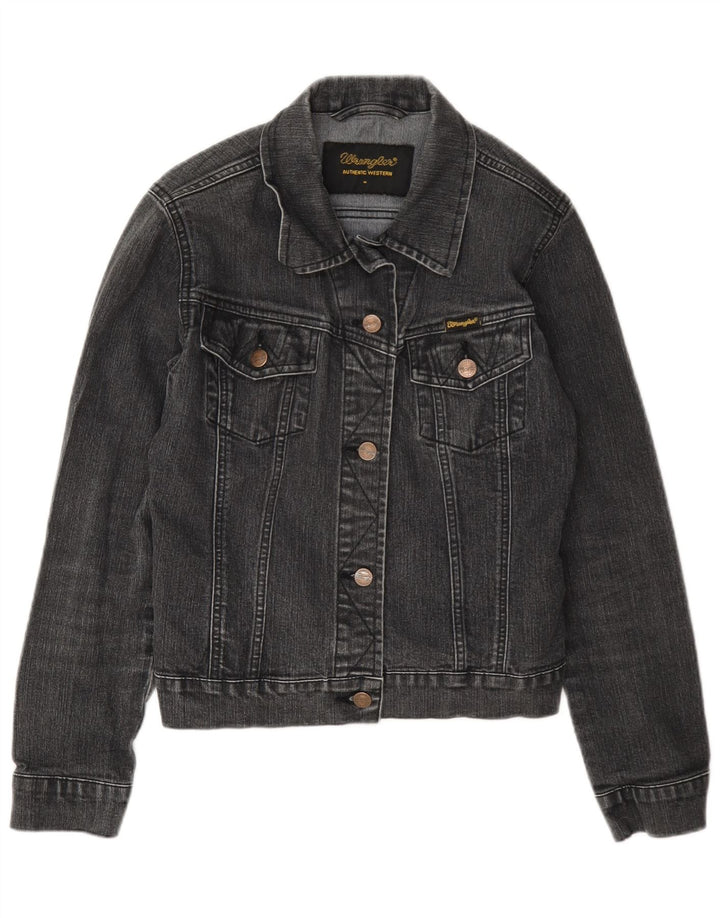 Wrangler Dame denimjakke UK 12 Medium Grey Bomuld