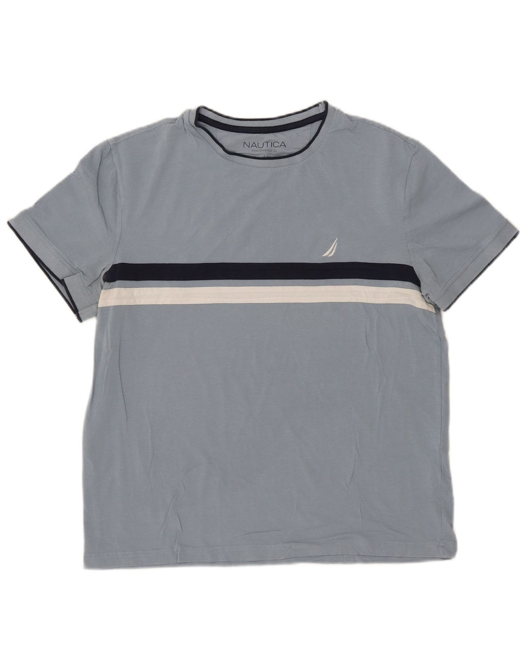 Nautica Herre T-Shirt Top Stor Blå Bomuld