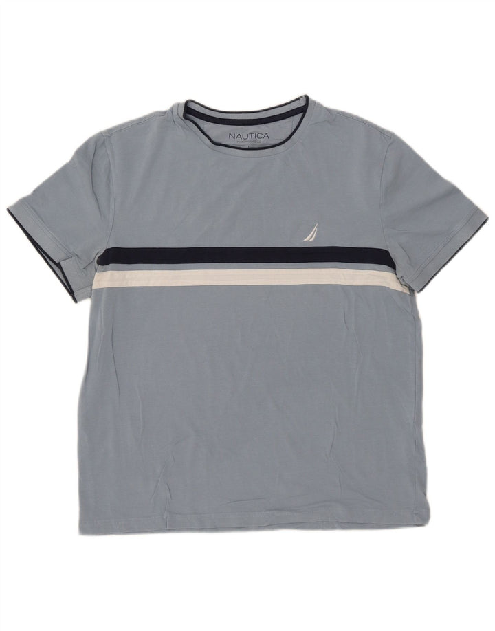 Nautica Herre T-Shirt Top Stor Blå Bomuld