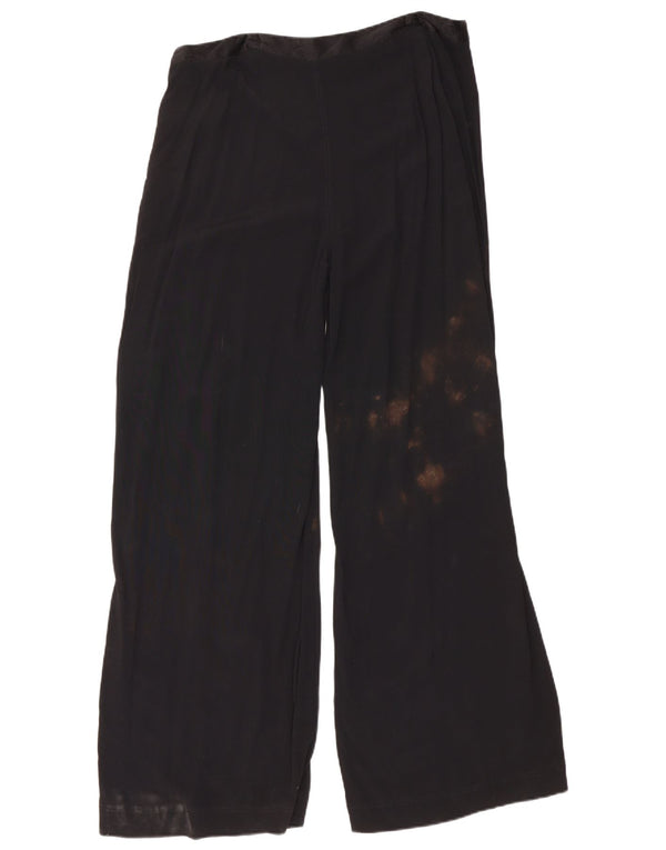 Marks & Spencer Kvinder Casual Bukser med brede ben UK 16 Large W34 L32 Sort