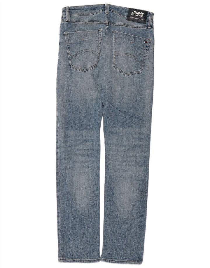 Tommy Hilfiger Herre Slim Jeans W30 L32 Blå Bomuld