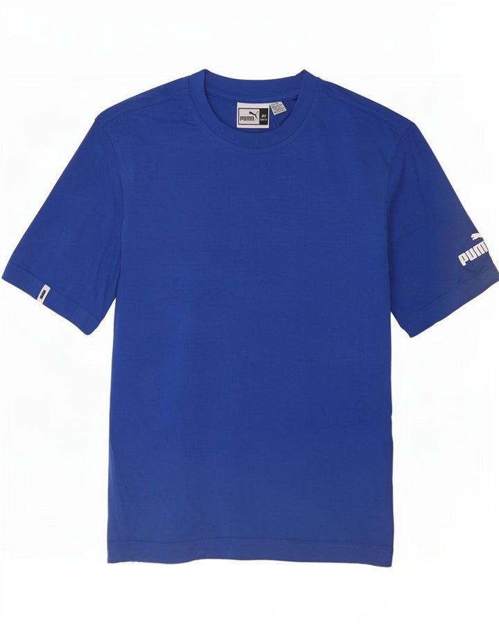 Puma Herre T-Shirt Top XS Blå Bomuld