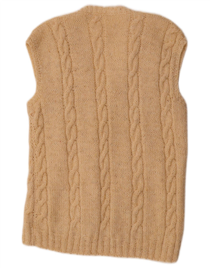 VINTAGE Damevest Tank Top UK 18 XL Beige