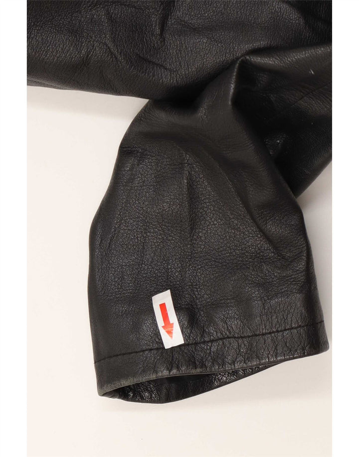 Vintage Dame Læderjakke UK 14 Medium Sort