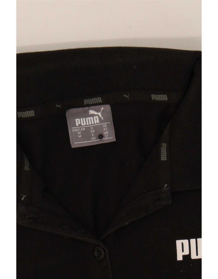 Puma Dame Polo Shirt UK 12 Medium Sort