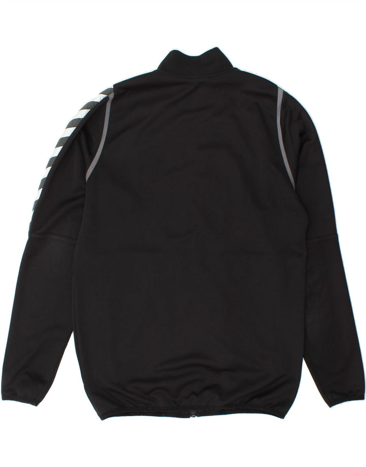 HUMMEL Mens Graphic Tracksuit Top Jacket Medium Black Vintage Hummel and Second-Hand Hummel from Messina Hembry 